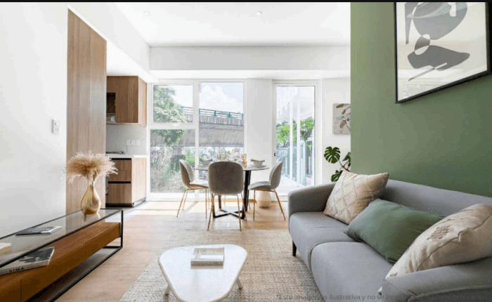 Departamento nuevo en venta Álvaro Obregon CDMX - Estancia sala comedor
