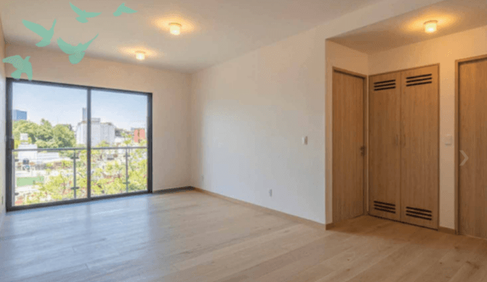 Departamento en venta en Roma Norte Ciudad de México - Estancia sala comedor