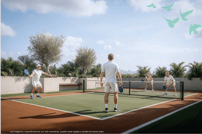 Departamento en Venta con balcon Roma Cuauhtemoc CDMX - Cancha de Pickleball