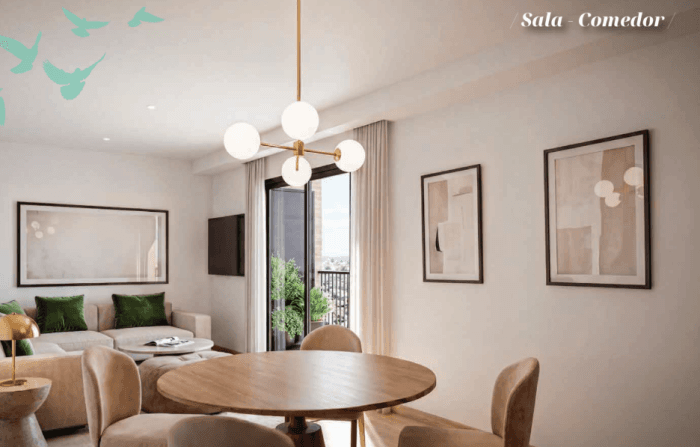 Departamento en venta en colonia San Rafael CDMX - Comedor