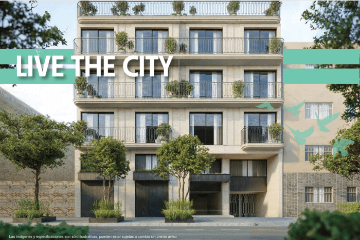 Departamento en Venta con balcon Roma Cuauhtemoc CDMX - Fachada Principal