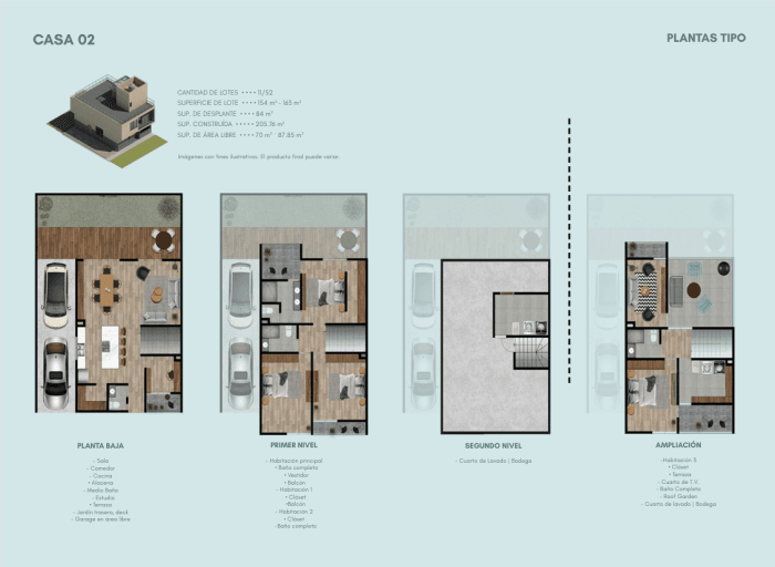 Casa en venta en Santa Úrsula Xitla - Plano tipo 02
