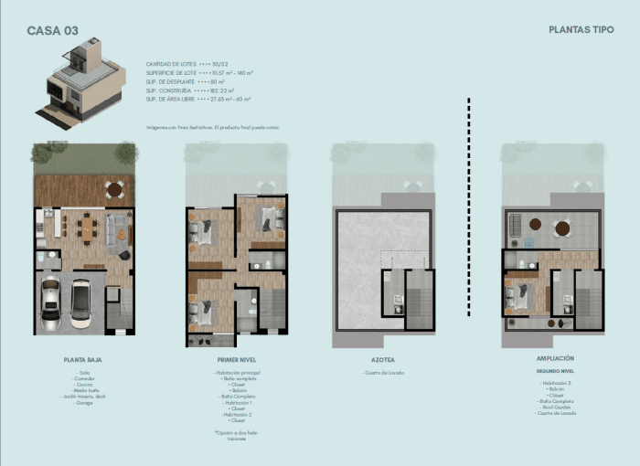 Casa en condominio en venta en Tlalpan - plano tipo 03