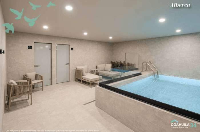 Venta de departamento en la Roma Norte CDMX - Alberca