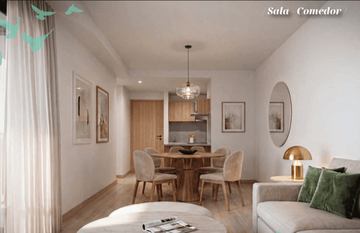 Departamento en venta en colonia San Rafael CDMX - Sala comedor