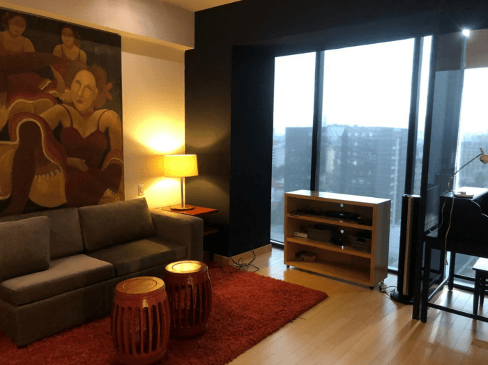 Departamento de lujo amueblado en renta Reforma CDMX - Estancia sala comedor