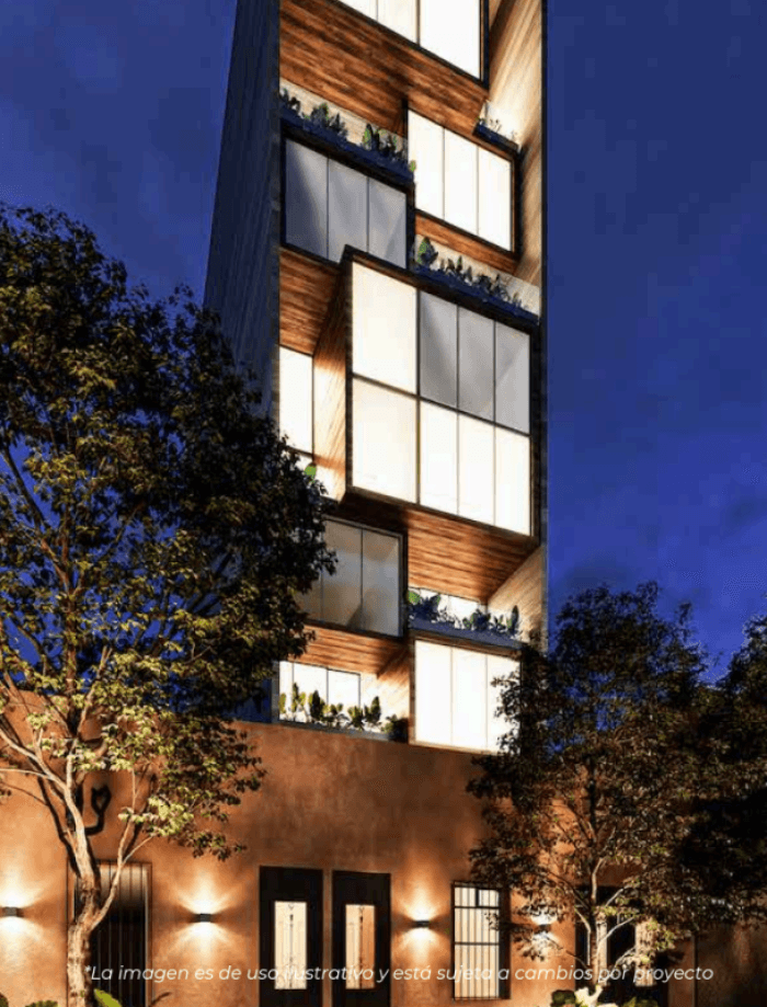 Departamento nuevo en venta Escandon CDMX - Fachada