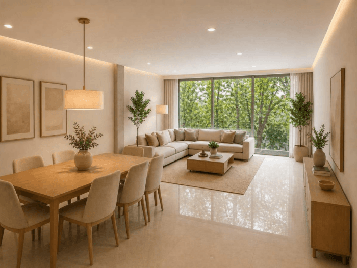 Departamento de lujo en venta Polanco CDMX - Estancia sala comedor