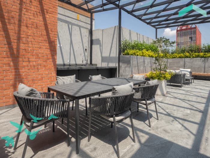 Departamento en venta en colonia Hipódromo CDMX - Roof garden