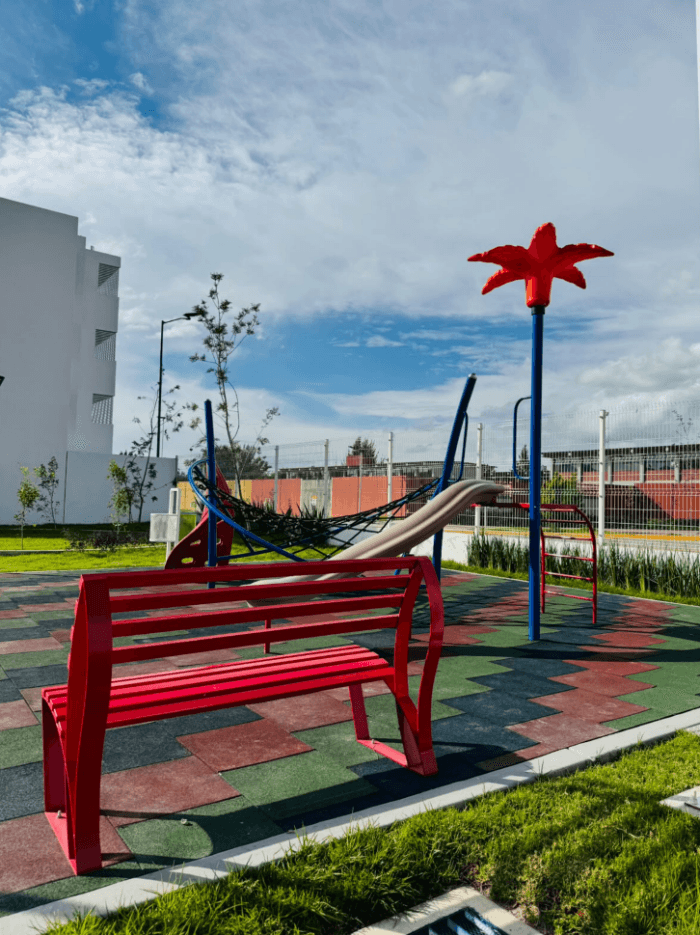 Departamento nuevo en planta baja en renta Ojo de Agua - Areas verdes