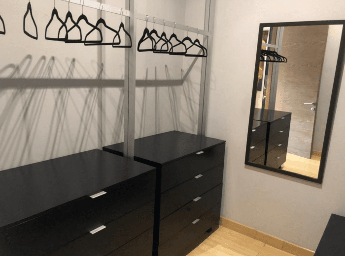 Departamento de lujo amueblado en renta Reforma CDMX - Vestidor