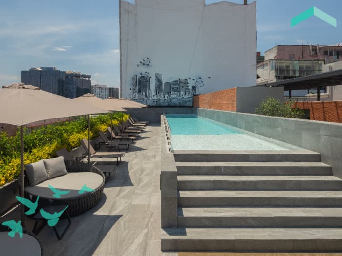 Departamento en venta en colonia Hipódromo CDMX - Alberca