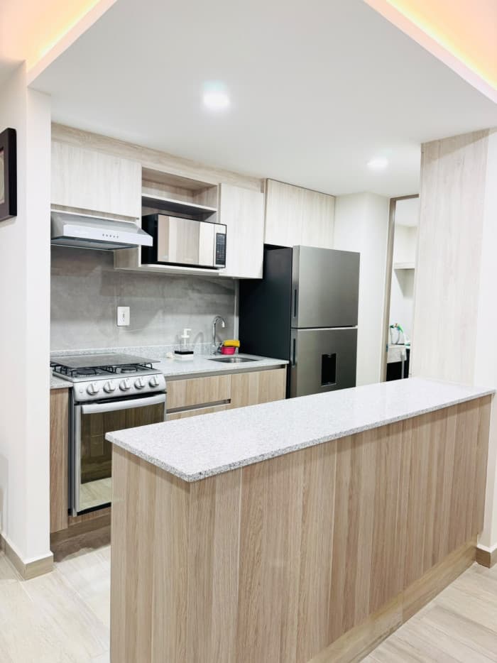 Renta departamento cerca de Reforma e Insurgentes CDMX - cocina