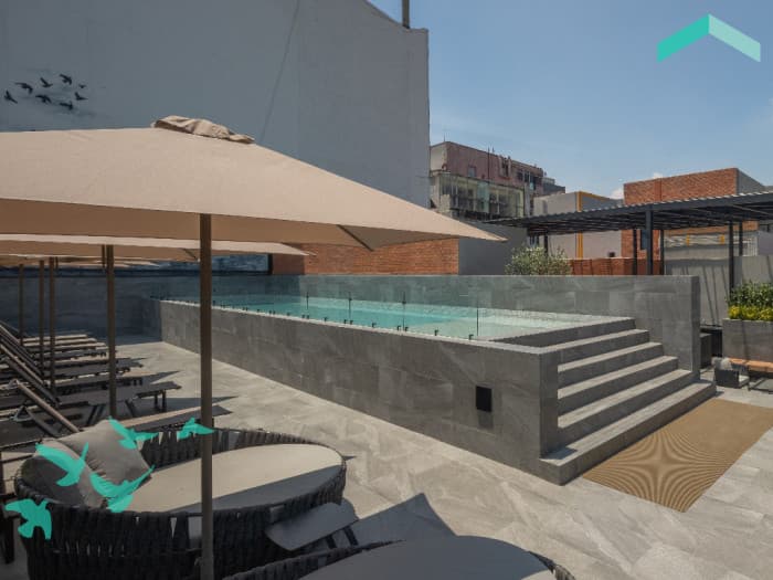 Departamento en venta en colonia Hipódromo CDMX - Alberca