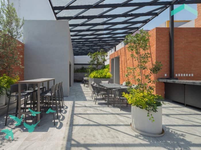 Departamento en venta en colonia Hipódromo CDMX - Roof garden