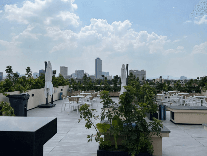 Departamento nuevo en renta en San Rafael CDMX - terraza