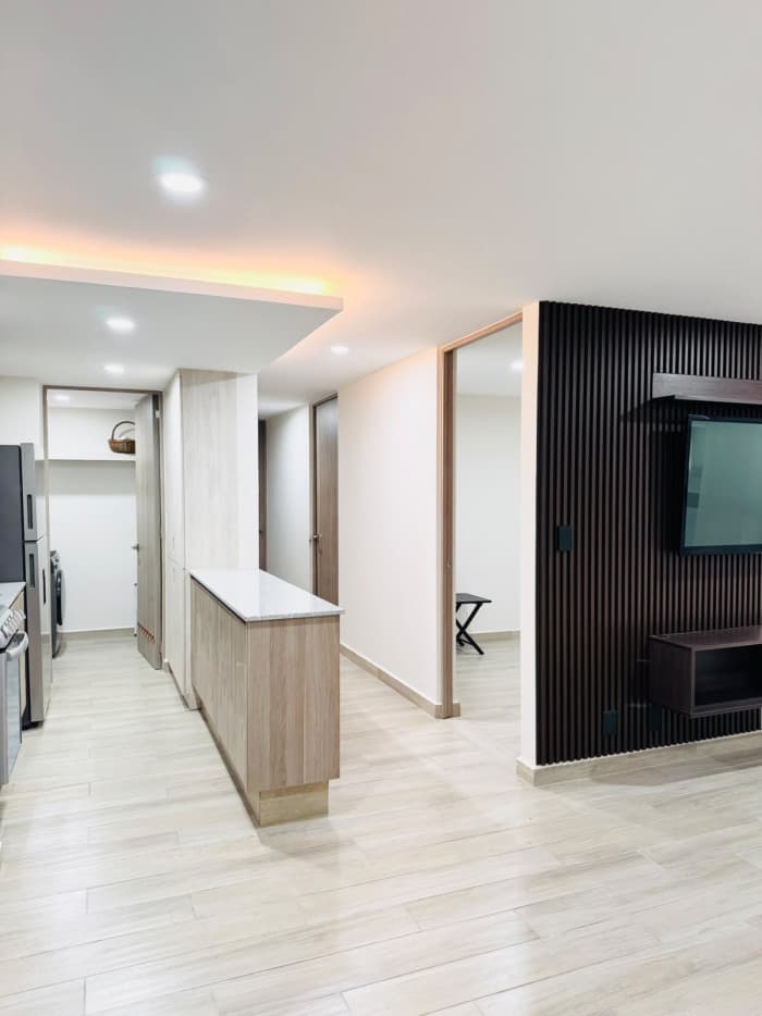 Renta departamento cerca de Reforma e Insurgentes CDMX - Estancia sala comedor