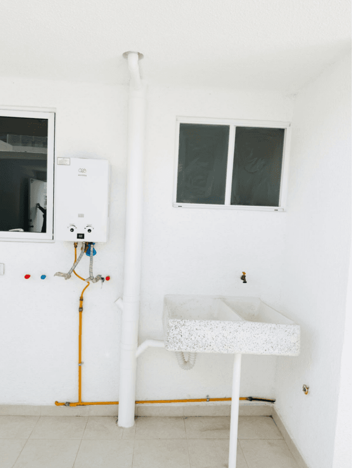 Departamento nuevo en planta baja en renta Ojo de Agua - Area de lavado