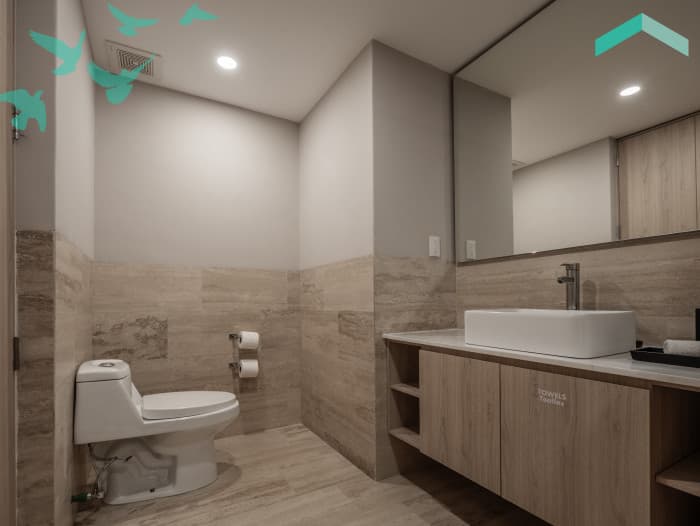 Departamento en venta en colonia Hipódromo CDMX - baño