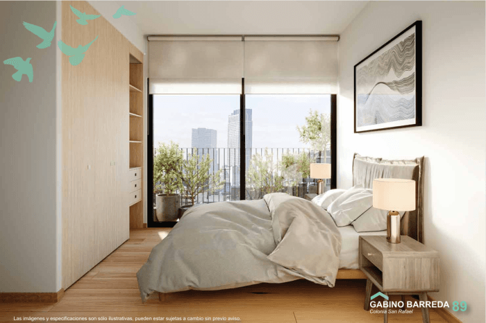 Departamento con Terraza en venta San Rafael CDMX - Recamara