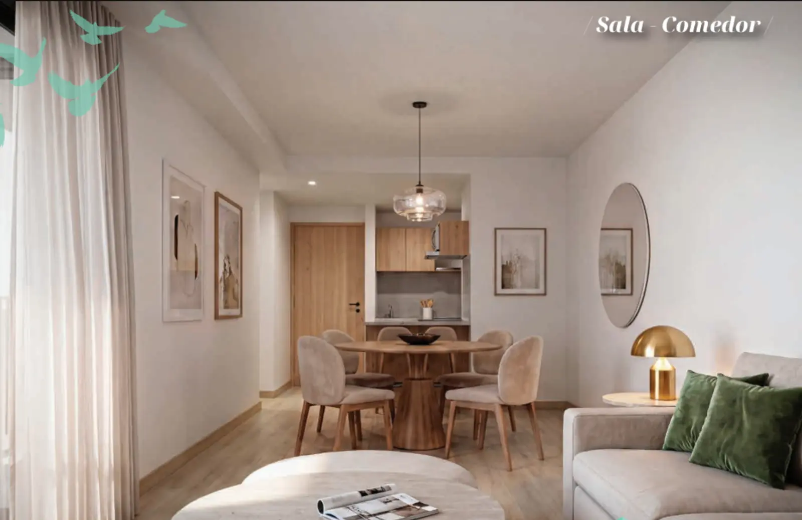 Serapio Rendón 15, San Rafael, Cuauhtemoc, CDMX - Estancia sala comedor