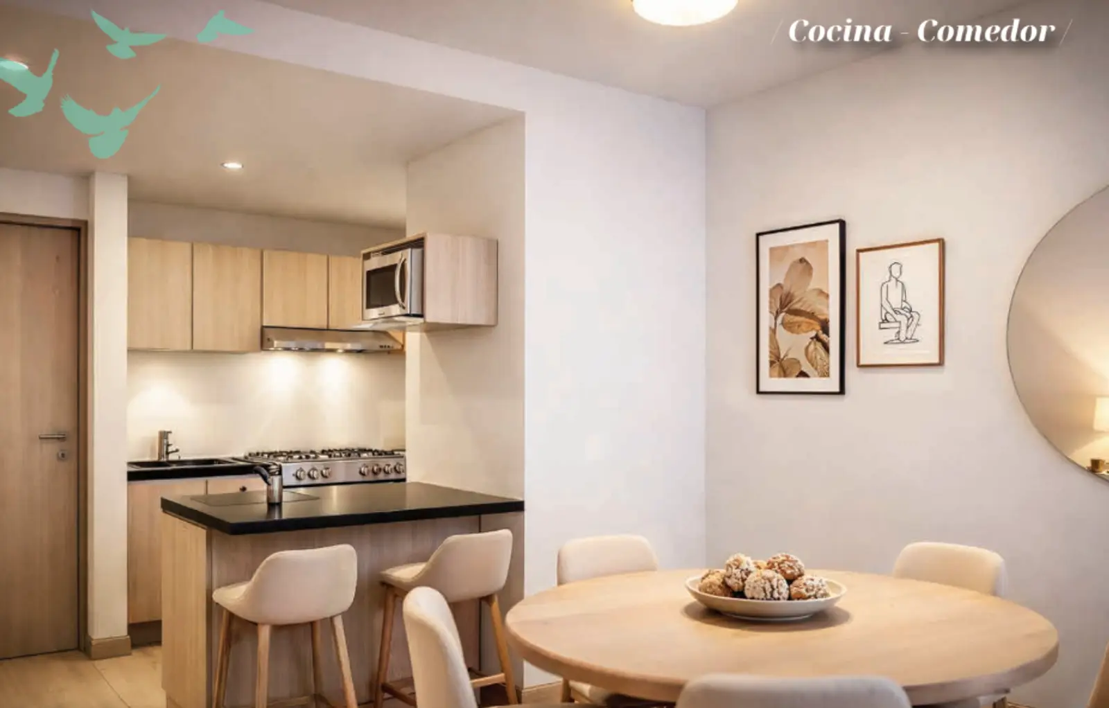 Serapio Rendón 15, San Rafael, Cuauhtemoc, CDMX - Estancia sala comedor